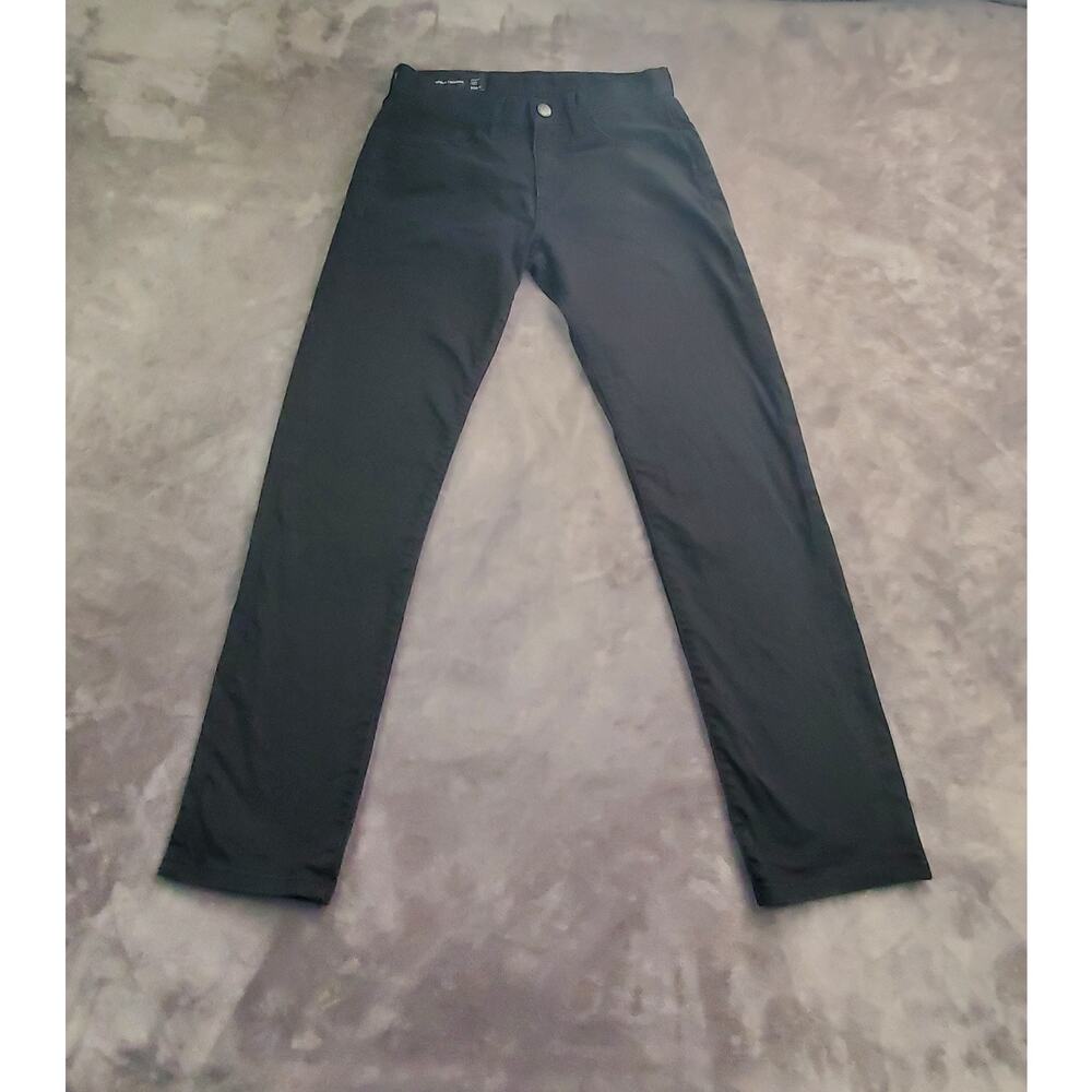 Armani Exchange Jeans Mens Sz 30 Black Straight Leg Stretch Denim Pants C22-32